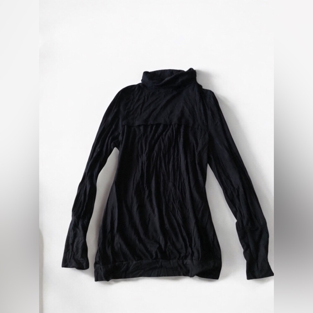 Marquis Black Turtleneck Top
